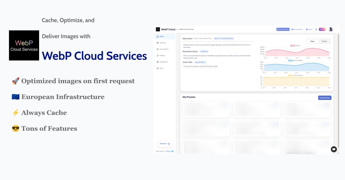 WebP Cloud promotional artwork